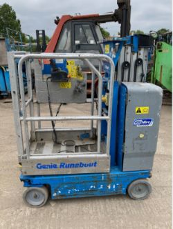 2010 GENIE GR15 SCISSOR LIFT – 6.47M WORKING HEIGHT – BATTERY POWERED