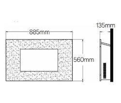 WALL MOUNTED ELECTRIC FIREPLACE