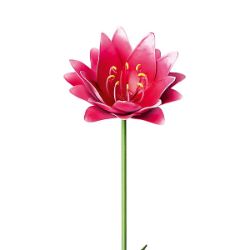 GARDEN SUMMER BRANDED STOCK TO CLEAR- GARDEN METAL FLOWER,DECORATED STAKES - 72PCS