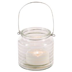 96 PCS NEW STOCK HOME LIVING BRANDED STOCK TO CLEAR- 10CM WHITE GLASS TEA LIGHT HOLDER