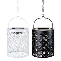 24 PCS NEW STOCK OF GARDEN SUMMER PRODUCTS TO CLEAR- 16CM SOLAR FILIGREE LANTERN - 2 ASSORTED