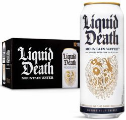 250 X BRAND NEW 12-PACK LIQUID DEATH MOUNTAIN WATER 500ML - UK EXP 2026