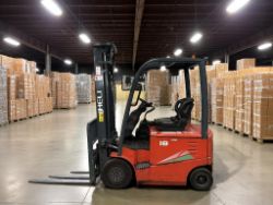 2018 HELI FB18G-AC ELECTRIC FORKLIFT – 1,800KG CAPACITY.**(INCLUDES CHARGER)**