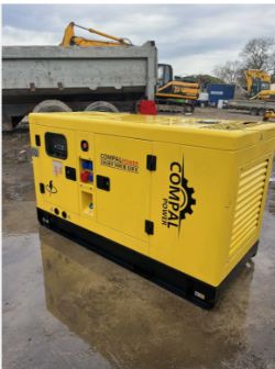UNUSED COMPAL 40KVA DIESEL GENERATOR – 3 PHASE – MODEL VG-R30 – 2025