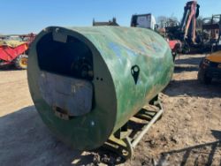 1000 LITRE BUNDED FUEL CUBE – FUEL PROOF – FORK POCKETS & ELECTRIC PUMP