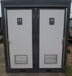 2.15M X 1.3M DOUBLE TOILET BLOCK – SECURE SHIPPING CONTAINER UNIT