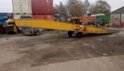 COPPERLOY MOBILE CONTAINER LOADING RAMP – APPROX. 12M – HYDRAULIC HAND PUMP