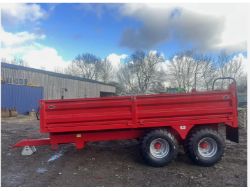 UNUSED 8 TON TIPPING TRAILER – DROPSIDE – FLOTATION TYRES – 2025