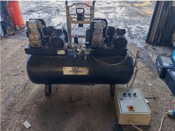 SINGLE PHASE TWIN MOTOR 4.4KW GARAGE WORKSHOP AIR COMPRESSOR