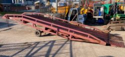 10 TON MOBILE CONTAINER LOADING RAMP – HYDRAULIC – 2018 – APPROX. 9M LENGTH