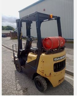 DAEWOO G15S-2 FORKLIFT – 1,500 KG LIFT CAPACITY – LOW MAST – SIDESHIFT