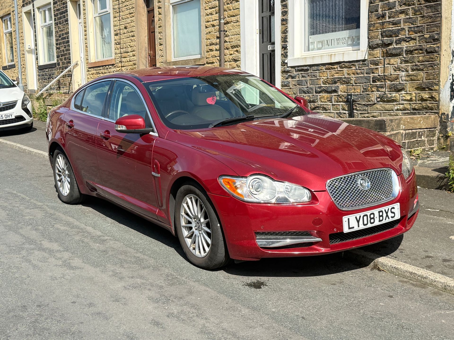 2008 JAGUAR XF LUXURY D V6 AUTO – 2.7 DIESEL – AUTOMATIC – RED >>--NO VAT ON HAMMER--<<