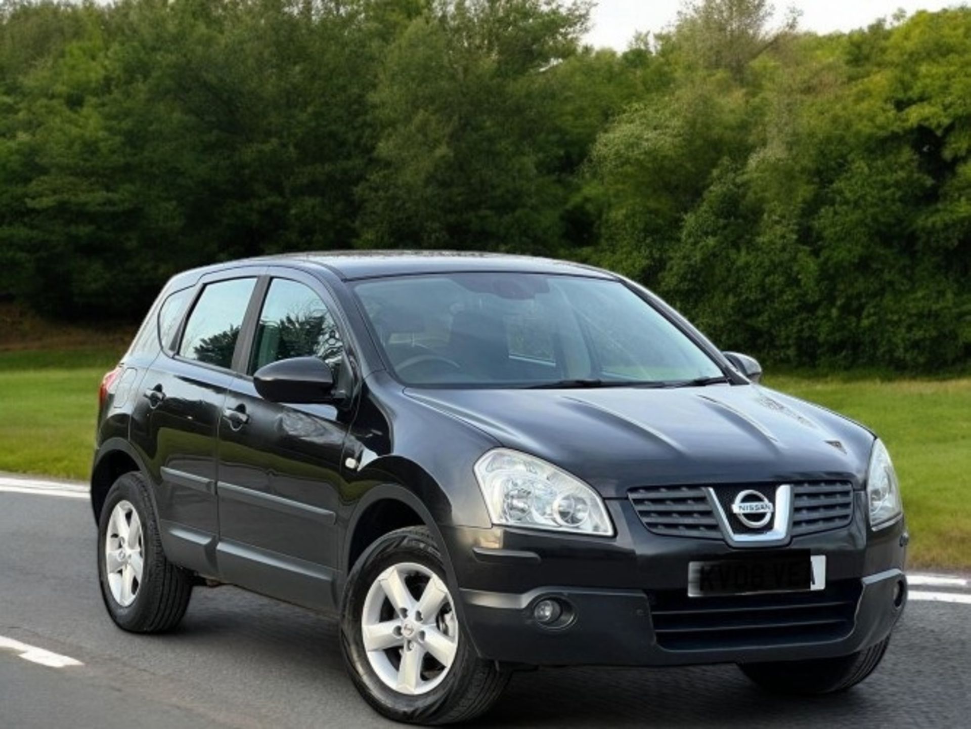 2008 NISSAN QASHQAI 2.0 ACENTA CVT – BLACK, 5 DOOR SUV >>--NO VAT ON HAMMER--<< - Image 7 of 30