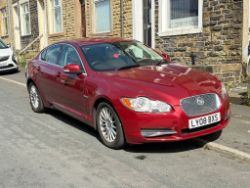 2008 JAGUAR XF LUXURY D V6 AUTO – 2.7 DIESEL – AUTOMATIC – RED >>--NO VAT ON HAMMER--<<