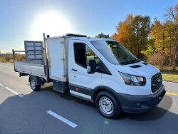 2018/68 FORD TRANSIT T350 DROPSIDE – 2.0 TDCI 130PS – MAXILIFT CRANE – EURO 6 – 89K MILES