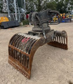 LIEBHERR ROTATING SELECTOR GRAB – 80MM PINS – SUIT 20 TON EXCAVATOR
