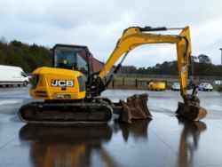 2019 JCB 86C-1 MINI EXCAVATOR – 8.6 TON + Q/H + 3 BUCKETS