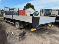 ALUMINIUM SCAFFOLD BODY – REMOVED FROM 2006 DAF LF45 – DROPDOWN SIDES – TAKES 21FT TUBES