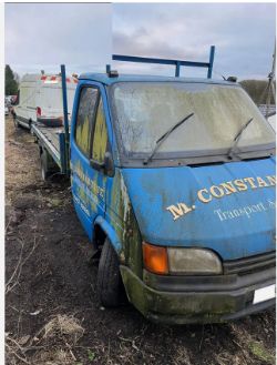 **(ONLY 54K MILEAGE)** 1994 FORD TRANSIT 190D LWB FLATBED