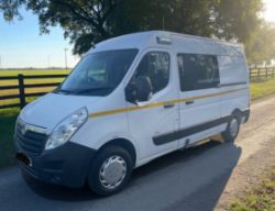 **(ONLY 90K MILEAGE)** 2018 VAUXHALL MOVANO 2.3 CDTI H2 130PS WELFARE–6-SEATER>-NO VAT ON HAMMER-<