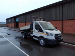 **(ONLY 75K MILEAGE)** 2019 FORD TRANSIT 350 LEADER TDCI 130BHP TIPPER PICKUP