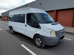 **(ONLY 99K MILEAGE)** 2012 FORD TRANSIT T350 2.2 TDCI 135PS LWB 14-SEATER MINIBUS