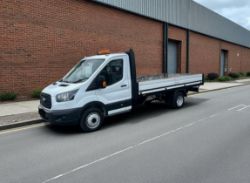 2017 FORD TRANSIT 350 TDCI 130BHP L4H1 LWB DROPSIDE PICKUP >>--NO VAT ON HAMMER--<<