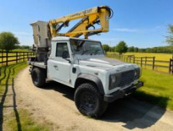 **(ONLY 89K MILEAGE)** 2013 LAND ROVER DEFENDER 110 2.2 TD NIFTY LIFT 4X4 ACCESS PLATFORM (MEWP