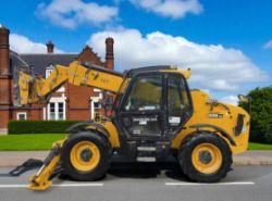 2018 JCB 535-125 12.5M TELEHANDLER – 3.5T LIFT – SWAY & FORK POSITIONER