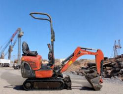 2018 KUBOTA K008-3 MICRO EXCAVATOR – 1,354 HOURS – 3 BUCKETS – 980 KG