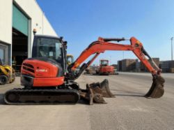 2019 KUBOTA U48-4 MINI EXCAVATOR – 4.8 TONNE – FULL CAB – A/C – Q/H – 3 BUCKETS