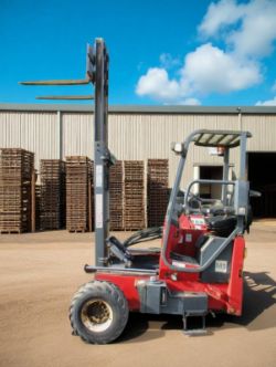 2004 MOFFETT MOUNTY M5 20.4 FORKLIFT – 4-WAY STEER – 2,000KG LIFT – KUBOTA DIESEL