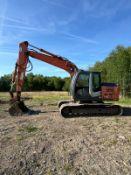 HITACHI ZX130LCN-3 EXCAVATOR – 700MM PADS – QH – PIPED – A/C – REVERSE CAMERA