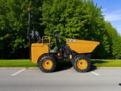 2017 JCB 1THT 1-TON HI-TIP 4X4 DUMPER – 1,411 HOURS – KUBOTA DIESEL – HYDROSTATIC DRIVE