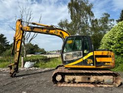 JCB JS130 EXCAVATOR – QUICK HITCH – FULL CAB – 1 BUCKET – READY FOR WORK >>--NO VAT ON HAMMER--<<
