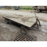 8FT X 4FT TOWABLE 4-WHEEL DOLLY TROLLEY – ANTIQUE RESTORATION PROJECT