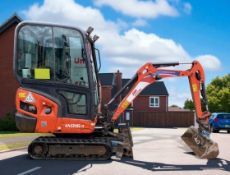 2019 KUBOTA KX016-4 1.6T MINI EXCAVATOR – FULL CAB – QUICK HITCH