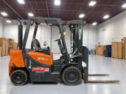 >>>SPECIAL CLEARANCE<<< 2017 DOOSAN D25 GP DIESEL FORKLIFT – 2.5 TONNE – 4.71M TRIPLEX MAST