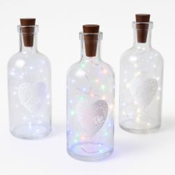 550× SPECIAL PERSON LIGHT UP GLASS JAR MESSAGES OF LOVE GIFT RANGE BIRTHDAY GIFTS