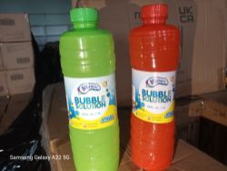 PALLET OF 660 X 1L BOTTLES OF BUBBLE SOLUTION