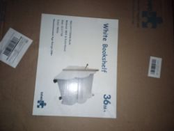 40 X WHITE BOOKSHELF