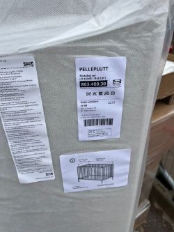 LOT CONTAINING 800 X NEW IKEA COT MATTRESSES BRAND NEW STOCK