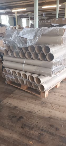 PALLET OF 60 CARDBOARD TUBES