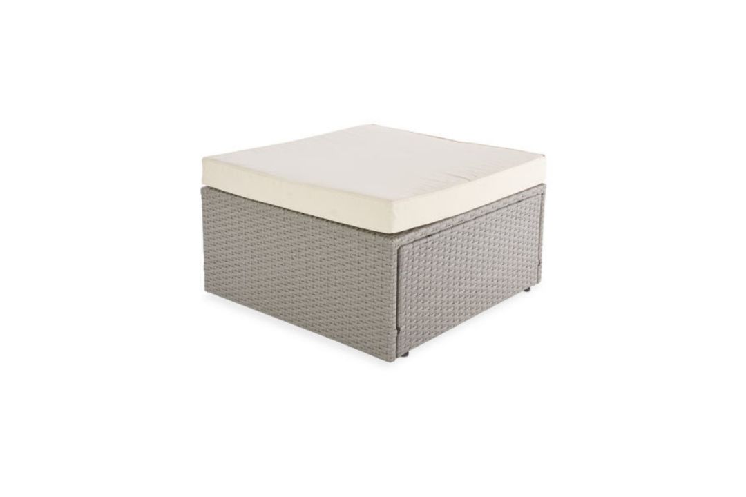 PALLET TO CONTAIN 4 X NEW & BOXED LUXURY GREY & CREAM CORNER SOFA SET. SOAK IN THE SUN AND FEEL THAT - Image 6 of 6