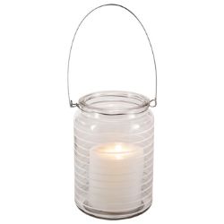 54PCS - BRAND NEW HOME LIVING BRANDED STOCK TO CLEAR- 14CM LILAC GLASS TEA LIGHT HOLDERS WHITE 54PCS