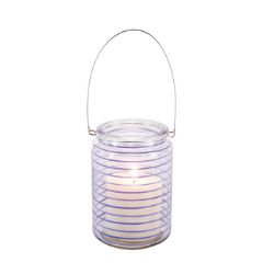 54PCS NEW STOCK HOME LIVING BRANDED STOCK TO CLEAR- 14CM LILAC GLASS TEA LIGHT HOLDERS 54PCS