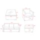 FREE DELIVERY - JOBLOT OF 5X 5-SEATER CORNER SOFA & ARM CHAIR GARDEN RATTAN SET - BLACK (NBN-00022) - Image 2 of 2