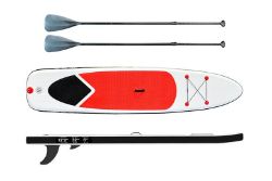 FREE DELIVERY - JOBLOT OF 5X LARGE 2-PERSON INFLATABLE PADDLE BOARD W/ ACCESSORIES - RED (SBA-00203)
