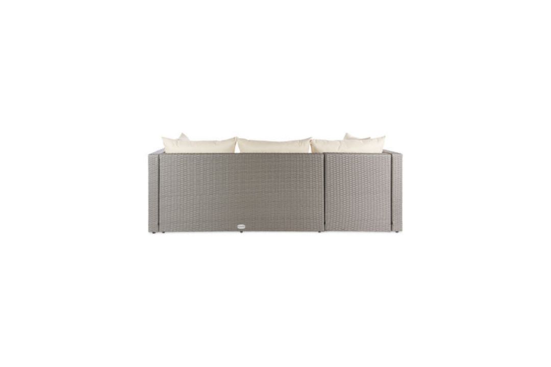 PALLET TO CONTAIN 4 X NEW & BOXED LUXURY GREY & CREAM CORNER SOFA SET. SOAK IN THE SUN AND FEEL THAT - Image 5 of 6