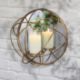 8 PCS BRAND NEW SUMMER HOME GARDEN STOCK TO CLEAR- 35.5CM GOLD WALL MOUNTED CAGED CANDLE HOLDER - Image 2 of 3
